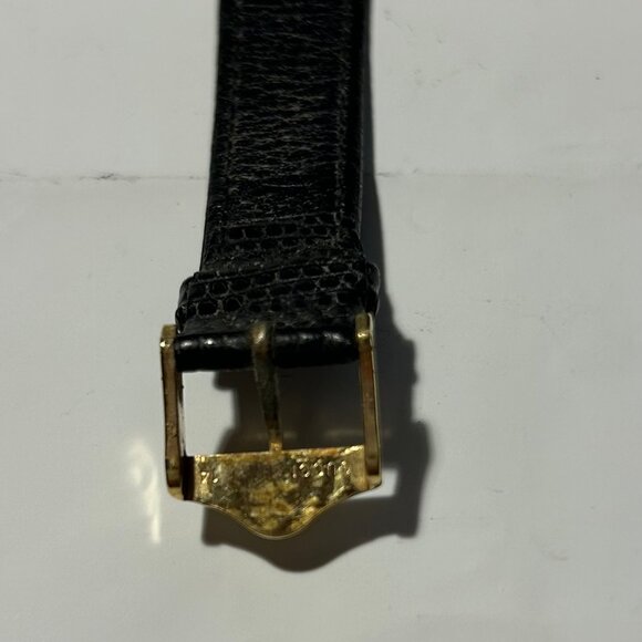 Womens Gucci Brown Gold-Plated Square Case 14 GG Buckle Leather Band Wristwatch - Picture 14 of 16